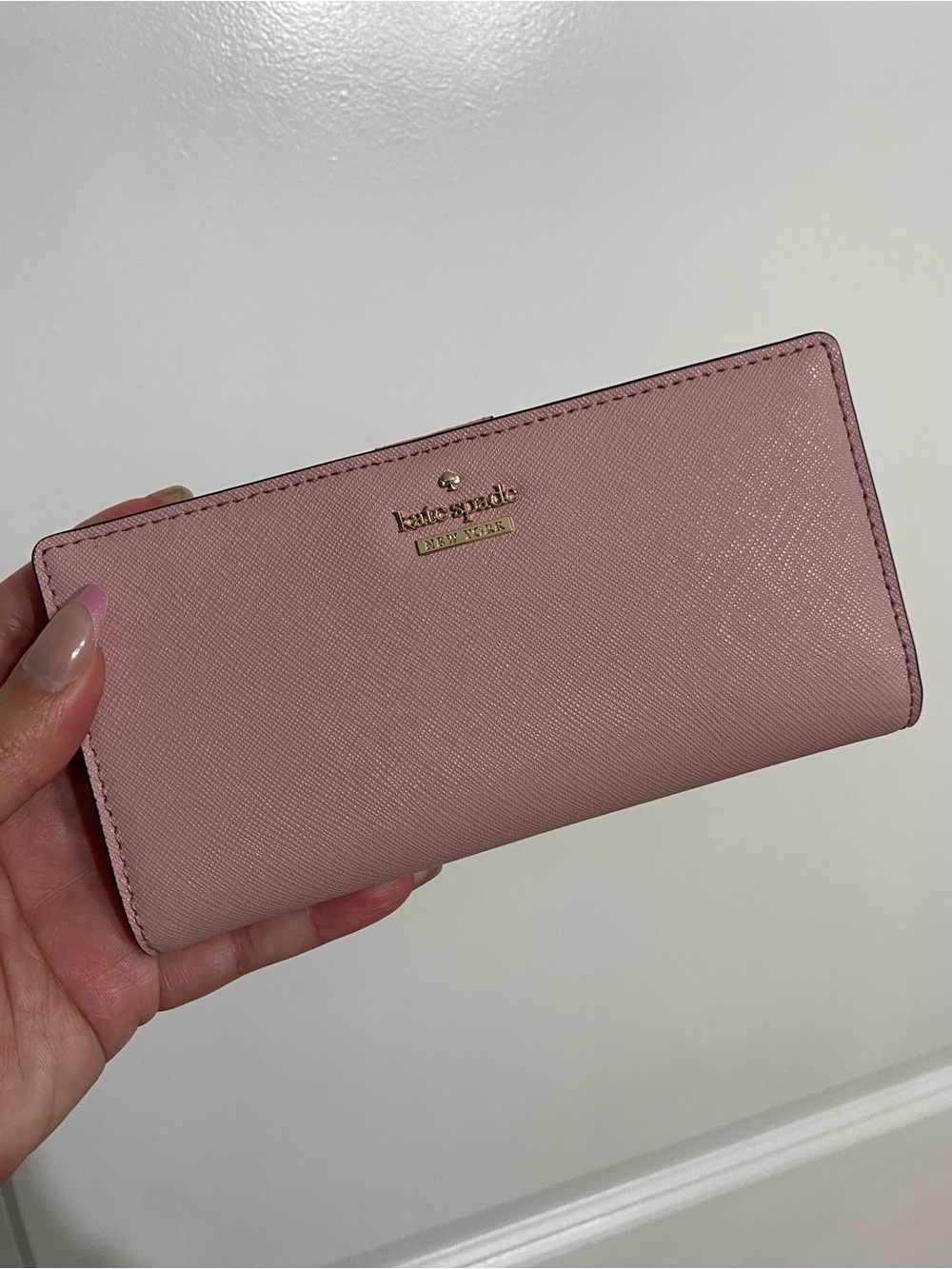 NWT! Kate Spade Cameron St Stacy Wallet Pink Bonnet